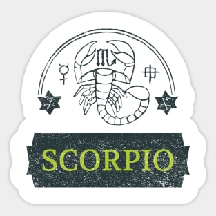 Scorpio Zodiac Sign Sticker